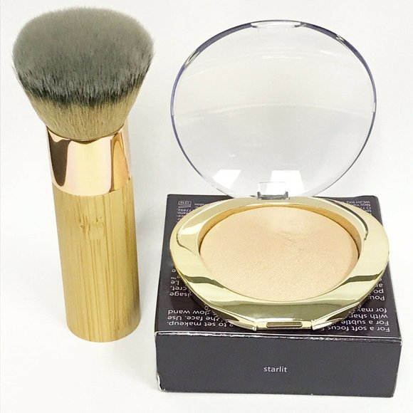 tarte Makeup Tarte Shape Tape Glow Powder Starlit Kabuki Brush New